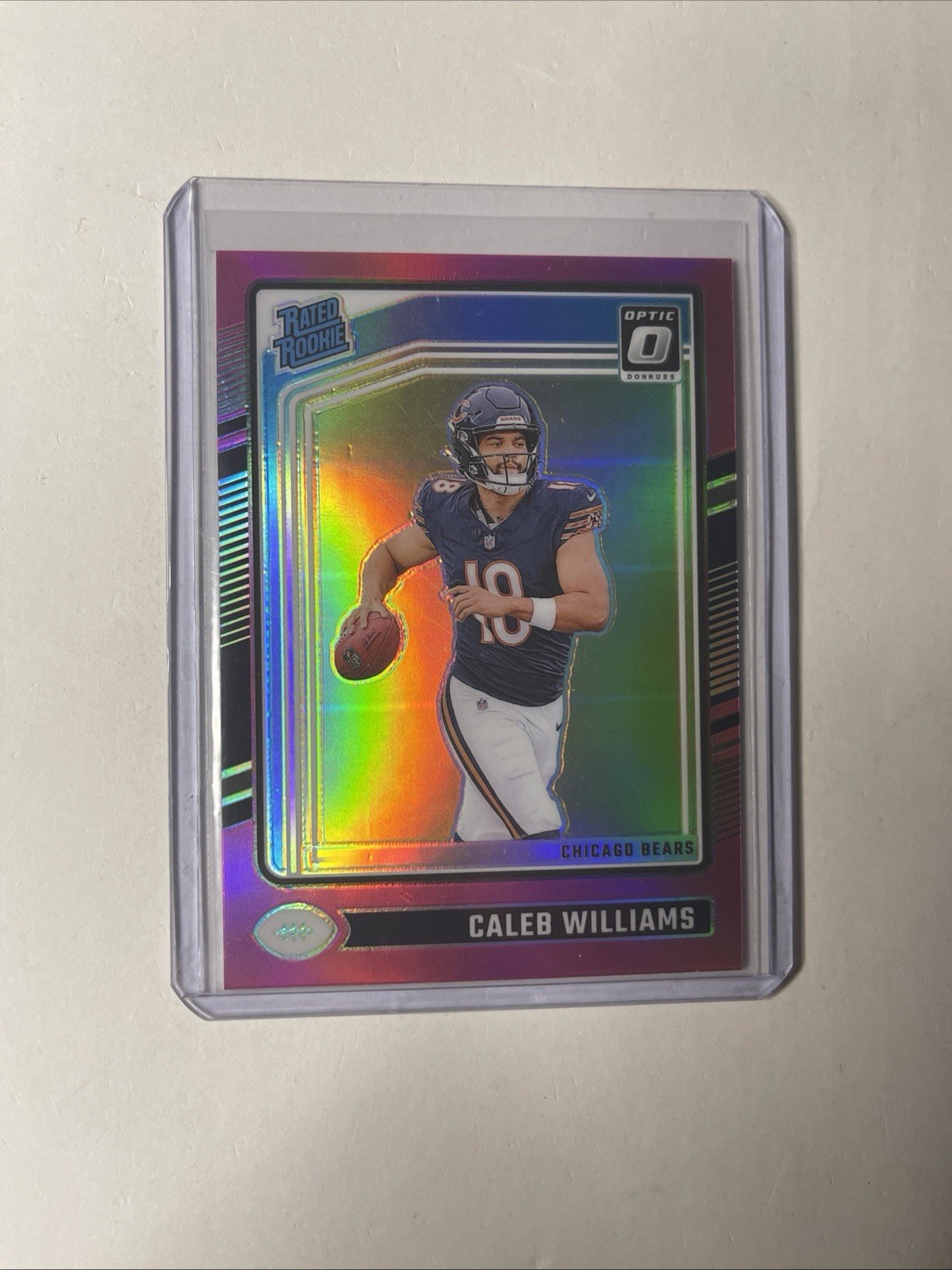 2024 Donruss Optic #201 Caleb Williams Pink