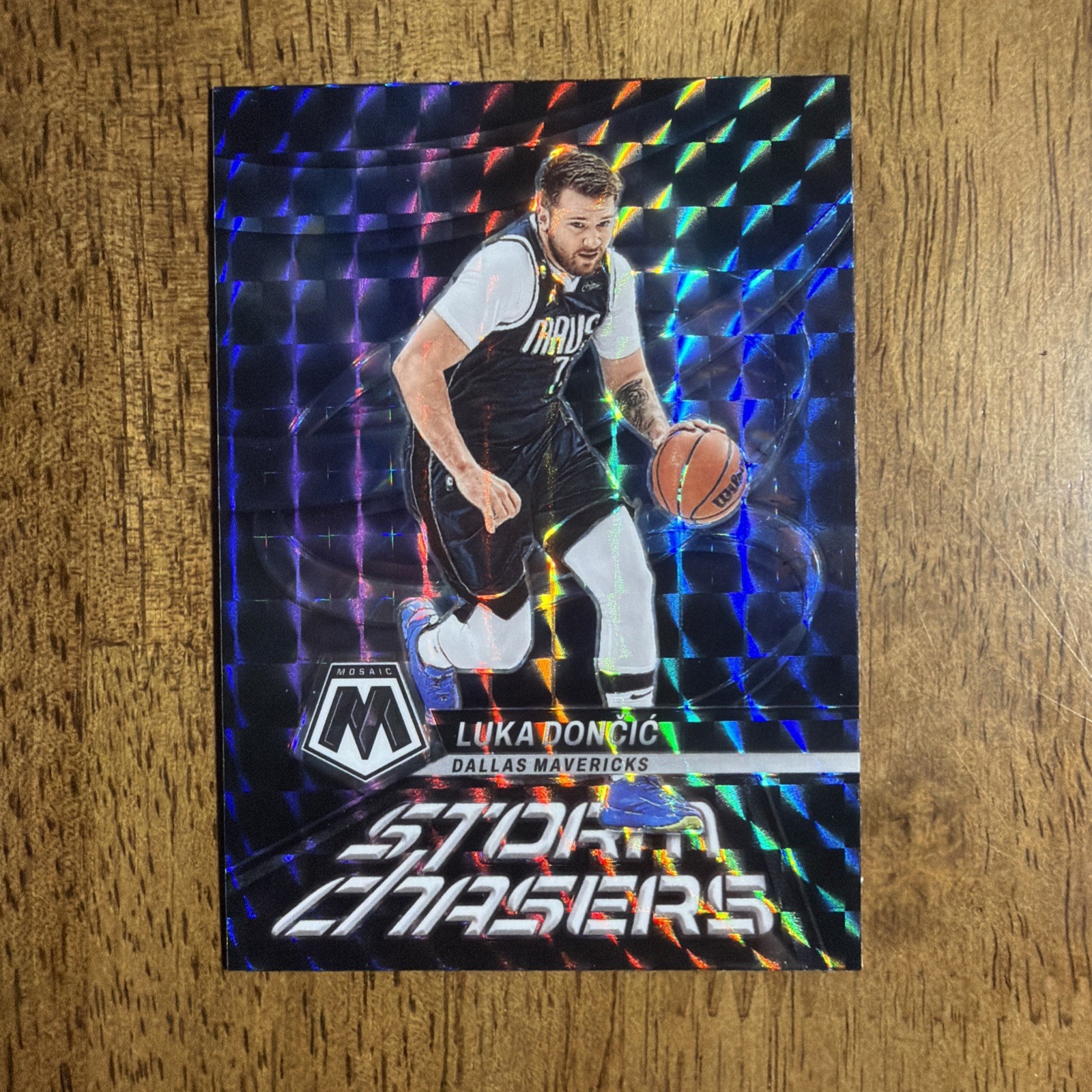 Luka Doncic 2022-23 Panini Mosaic Storm Chasers SSP Dallas Mavericks #7