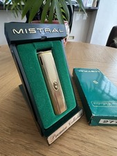 MISTRAL Premier Collection Gold Plated Heavy Duty Piezo Lighter–G1–Vintage Japan