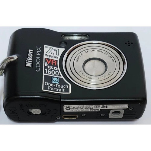 Nikon COOLPIX L12 CCD Digital camera 7.1MP 3x optical zoom,2.5"LCD Black - Picture 5 of 8