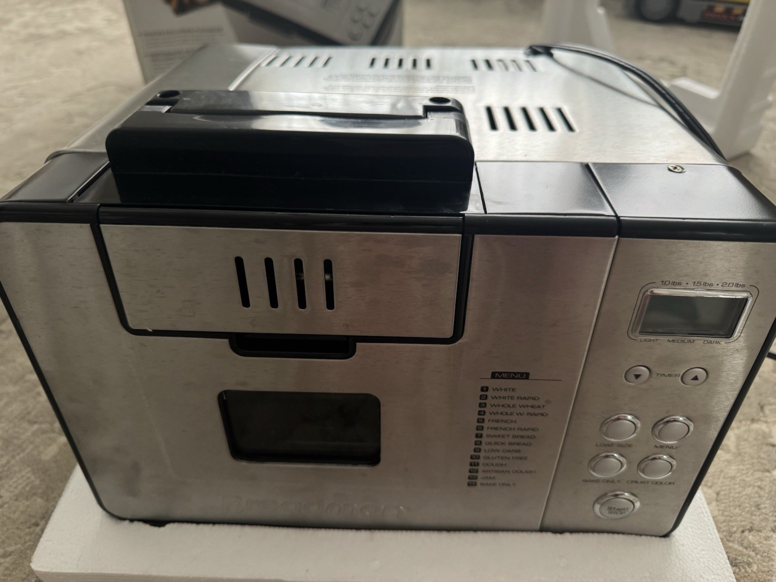 Breadman BK1050S 2 lb Bread Maker &ndash; Used, Good Condition