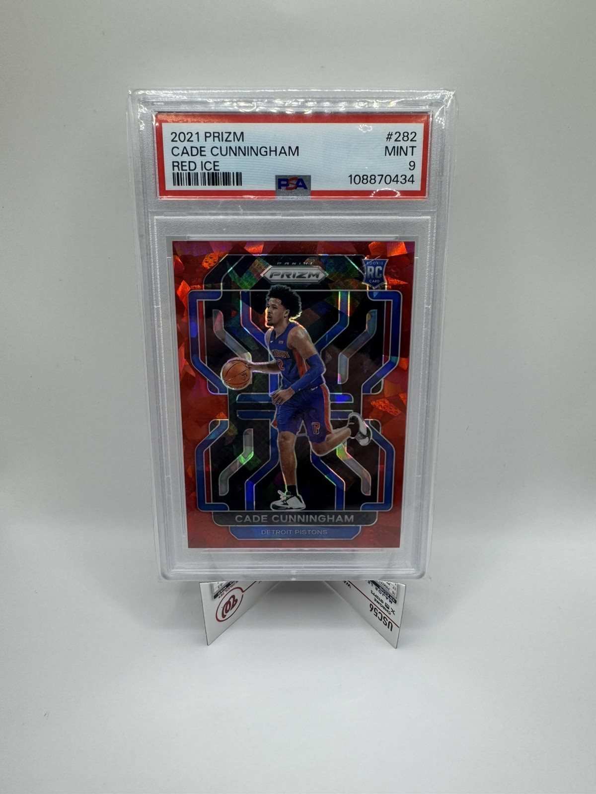 2021-22 Panini Prizm - Cade Cunningham #282 Red Ice Prizm PSA 9 (RC)