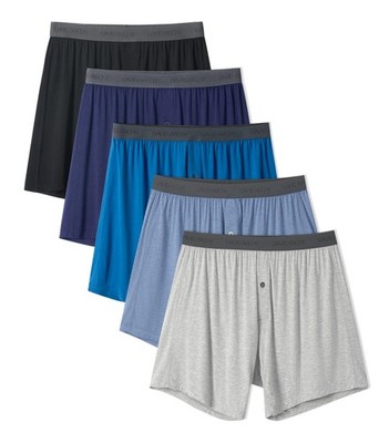 DAVID ARCHY Mens Underwear Bamboo Rayon Boxers for Men Breathable and Cool M...