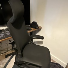 Black Executive Ergonomic High Back Office Chair Swivel Wheels Headrest