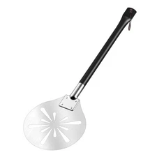 7 Inch Perforated Pizza Turning Peel, Leonyo Stainless Steel Round Pizza Peel...