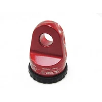 Factor55 ProLink Loaded Shackle Mount with Titanium Pin & Rubber Guard - Red