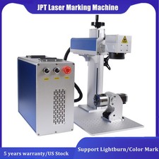 JPT 60W/100W/200W Mopa Laser Marking Machine Engraving Ezcad2 For Lightburn US