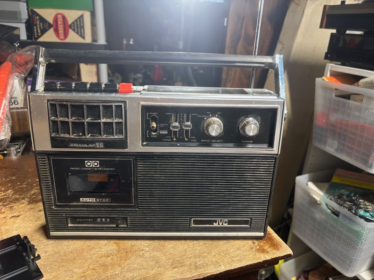 Vintage JVC 9425 AM/FM Radio Cassette Recorder Japan 1970's Tested