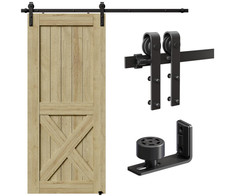 Kit Herrajes Puerta Corrediza 6.6FT Acero Car...