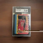 Fleer 1987-88 Sticker Michael Jordan #2 Chicago Bulls Basketball Card SGC 7.5