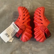 Crocs Echo Clogs Kids Shoes Varsity Red Size C5