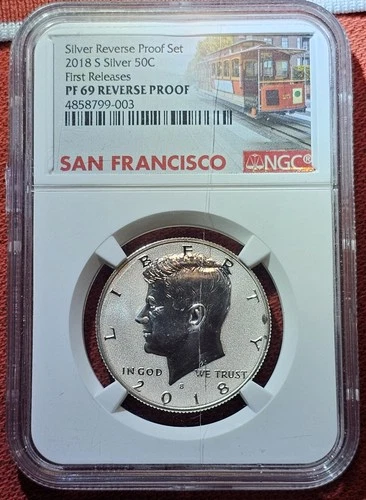 2018 S Kennedy Half Dollar NGC PF69 Reverse Proof