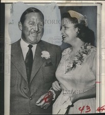 1958 Press Photo Four Time British Open Winner Bobby Locke With His New Bride