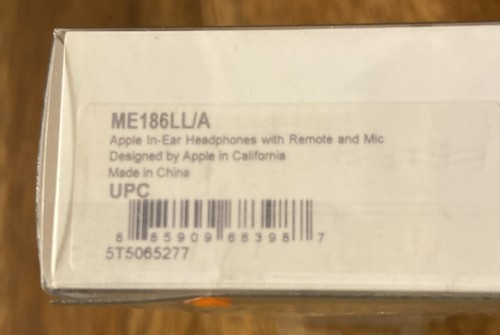 Apple in-ear headphones ME186LL/A unopened, genuine - Picture 6 of 9
