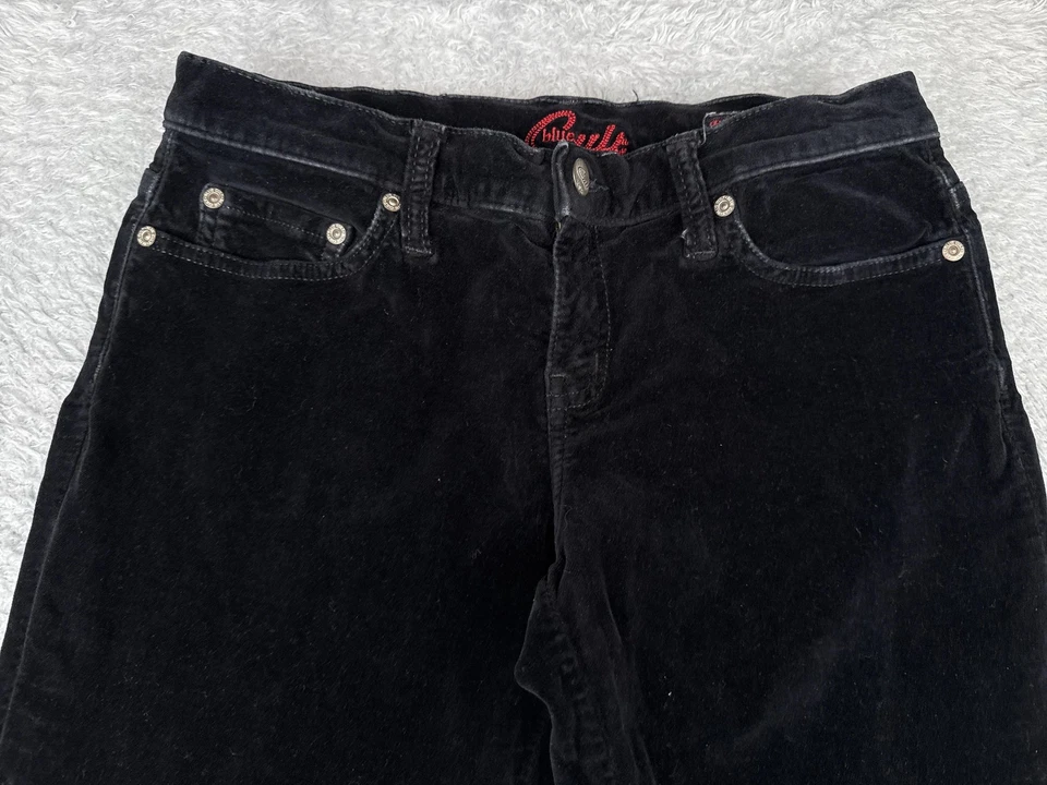 Blue Cult Jeans Womens 27 Black Velvet Weaver Straight Leg 5 Pocket Stretch - Image 4 of 4