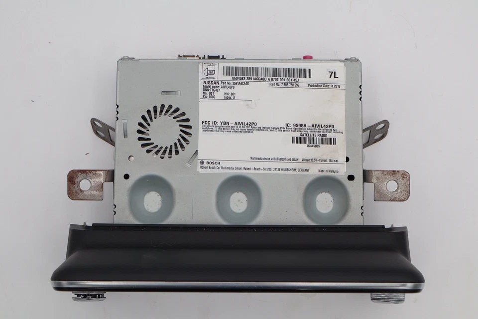 Receptor de radio Nissan Altima 19-22 AM-FM SIN navegación con pantalla OEM Foto 4 de 4