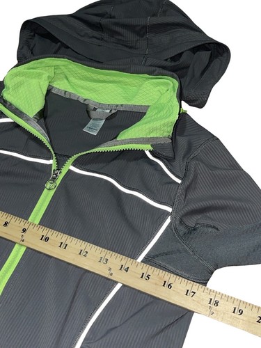 Ivivva By Lululemon Girls Full Zip Athletic Jacket Sz 14 Gray Thumbholes - Picture 6 of 12