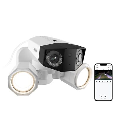 REOLINK Floodlight Security Camera 4K PoE 180°Wide Angle Spotlight Two Way Audio