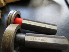 2 x Gewinde Lehrdorn M 65 x 1 - 6H Feingewinde Gewindelehrdorn LMW NEU #LC1-5#