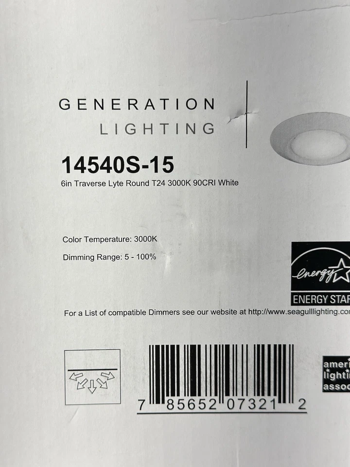 Downlight LED Sea Gull 14540S-15 Traverse Lyte Foto 3 de 3