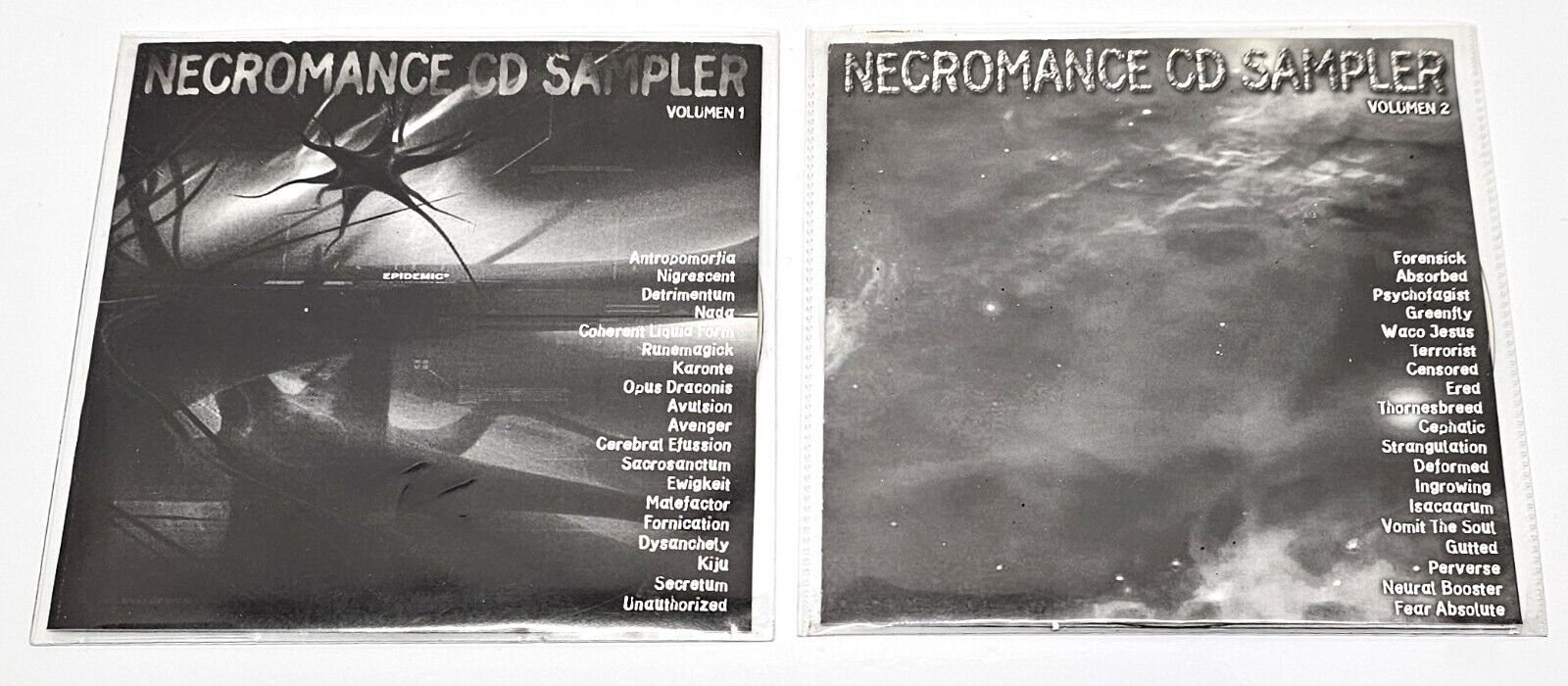 Necromance CD Sampler Volumen 1 & Volumen 2  CDr Bundle  39 Death Metal Tracks