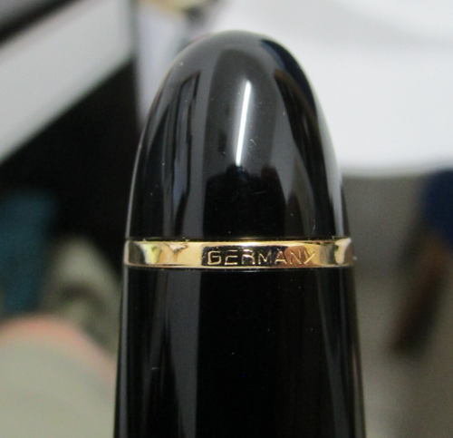 MONTBLANC 149 MEISTERSTUCK GERMANY 4810 14 K GOLD NIB M FOUNTAIN PEN IN CASE - 第 8/17 張圖片