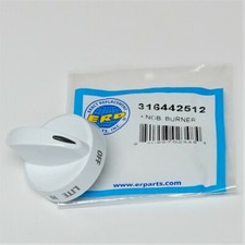 316442512 for Frigidaire Gas Range Burner Valve Knob White PS2332410 AP4327159