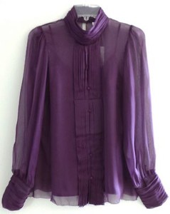 purple chiffon top