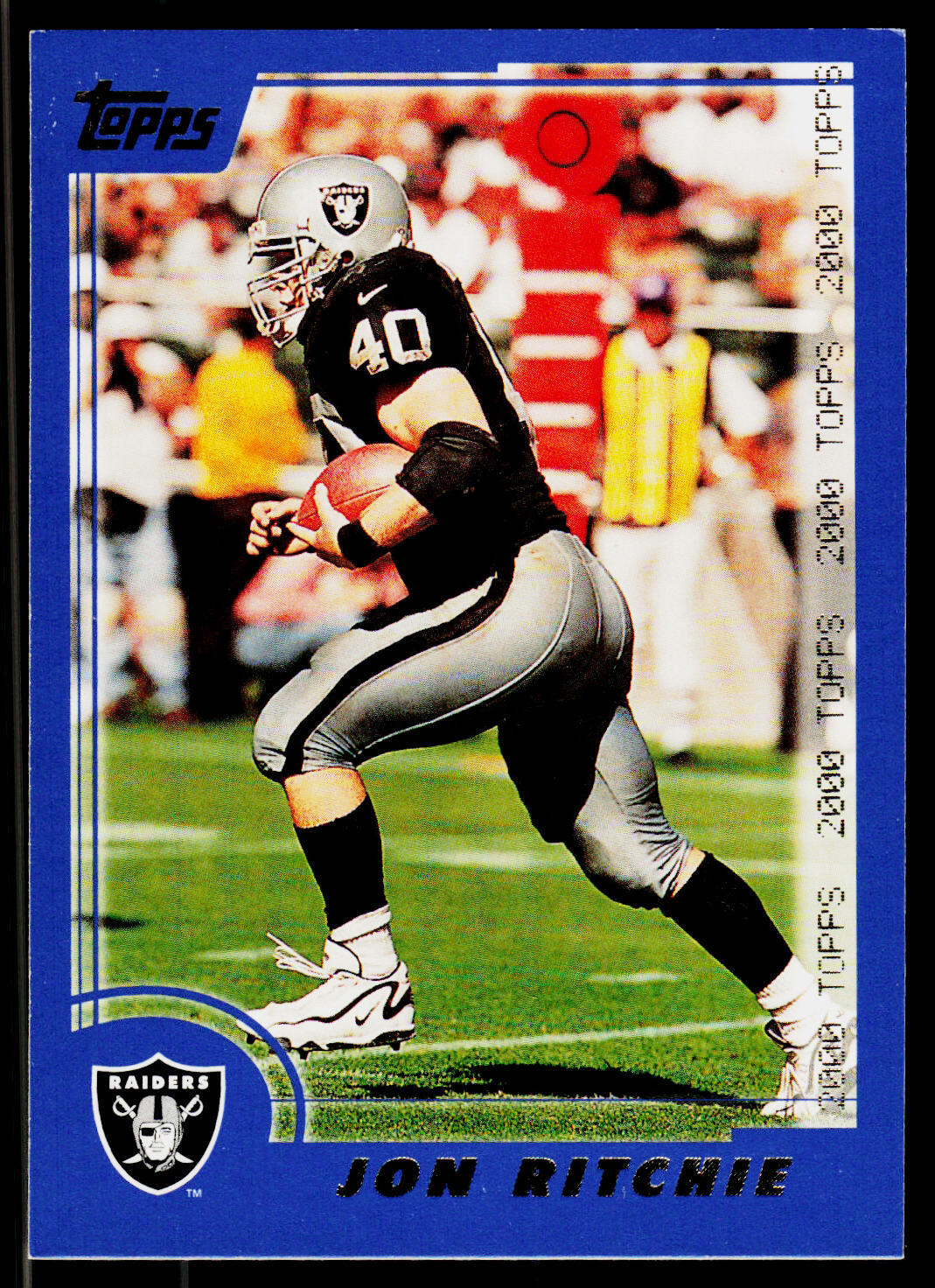 Jon Ritchie, 2000 Topps, #97, Oakland Raiders, Football Card