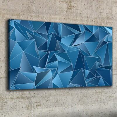 Canvas Wandbild Leinwand Bilder 100x50 Abstrakte Kunst Dreiecke Geometrisch