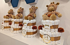 Personalisierbare Mädchen🩷 Windeltorte 🩷 Geschenk zur Geburt Babyshower 