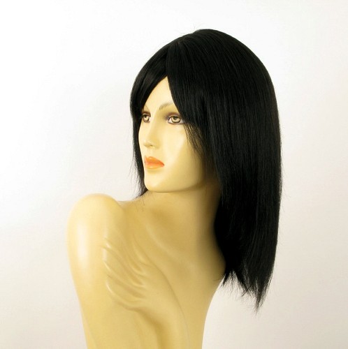 wig for women 100% natural hair black ref MARIA 1B PERUK - Picture 2 of 8
