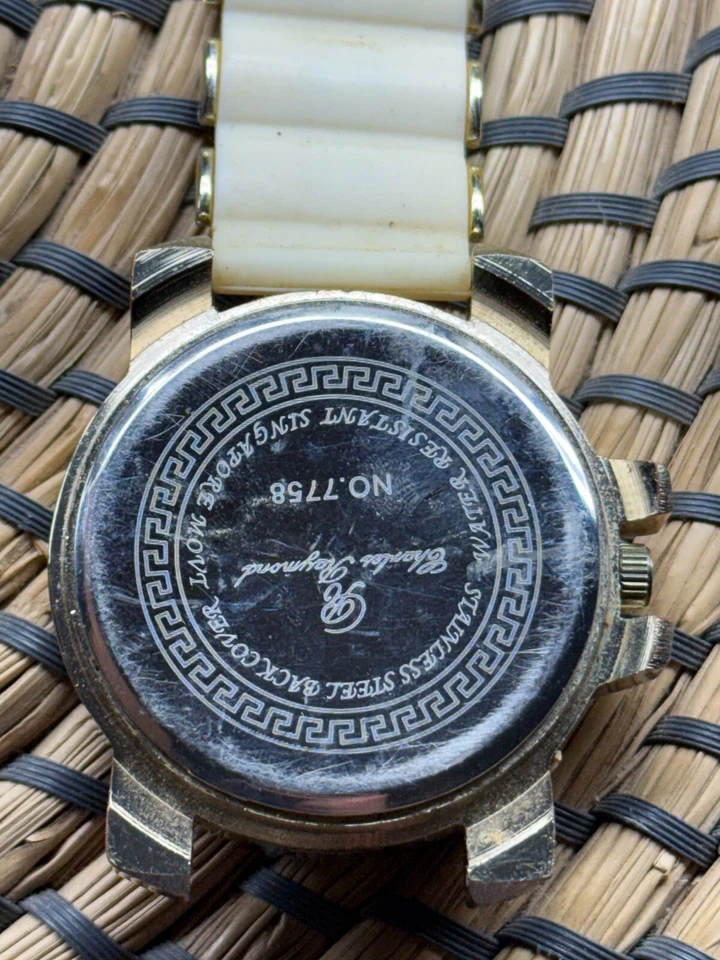 Reloj Pulsera Hombre Charles Raymond Cuarzo #7758 Acero Inoxidable Grande ROTO LEER Foto 3 de 4