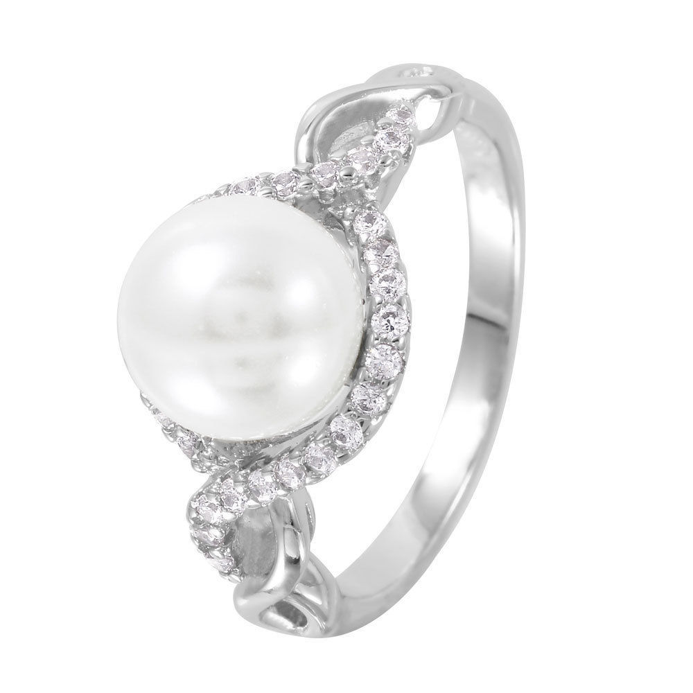 jouete DIAMOND×PEARL fork ring SILVER925 jouete DIAMOND×PEARL fork ring SILVER925 jouete DIAMOND