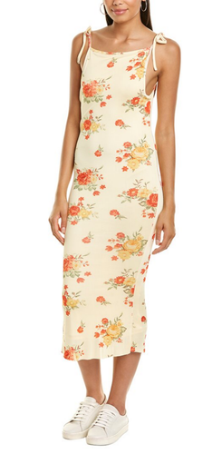 Danielle Bernstein Yellow Floral Tie 