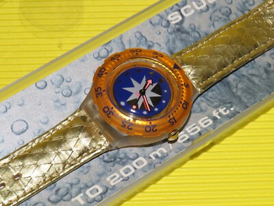 Swatch Scuba GOLDEN ISLAND - SDK112 in NEU & OVP