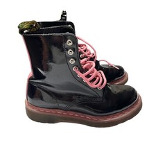 Dr. Martens Pascal Boot Black Acid Pink Size 6