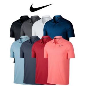 black nike golf polo