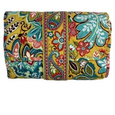 Vera Bradley Baby Changing Pad Clutch Provencal Pattern Mustard Retired NWOT