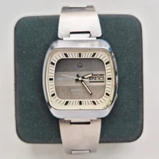 💥 Vintage POLJOT TANK TV 7 Jewels 3050 USSR soviet Quartz Wristwatch rare