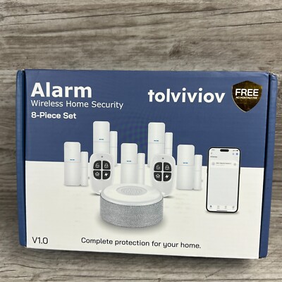 tolviviov Home Alarm System 8 Pieces Smart Home Alarm Security System Smart App