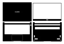 Carbon fiber Laptop Sticker Skin Protector Cover for Huawei MateBook D14 2022