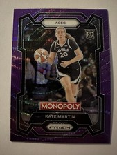 2024 Panini WNBA Monopoly Prizm KATE MARTIN RC Rookie Purple Wave #40 Aces