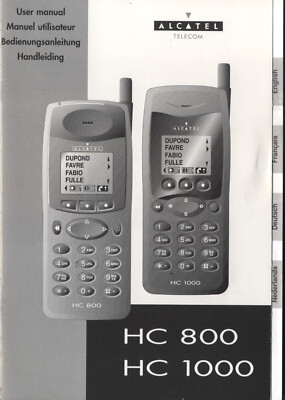 Bedienungsanleitung Handy HC 800 HC 1000 - Alcatel 