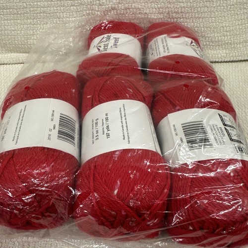 TENT SALE Soft Worsted Yarn 3.5oz 197yds Med 4 Crimson Tweed 59001 Acrylic 5 Pk - Picture 5 of 7