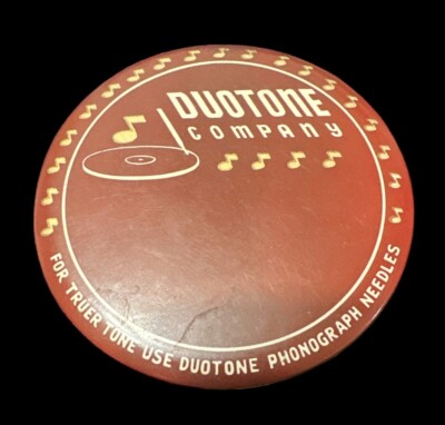 DUOTONE COMPANY 蓄音機　レコードクリーナー 1930s DUOTONE Advertising PHONOGRAPH Needles CELLULOID Cleaner
