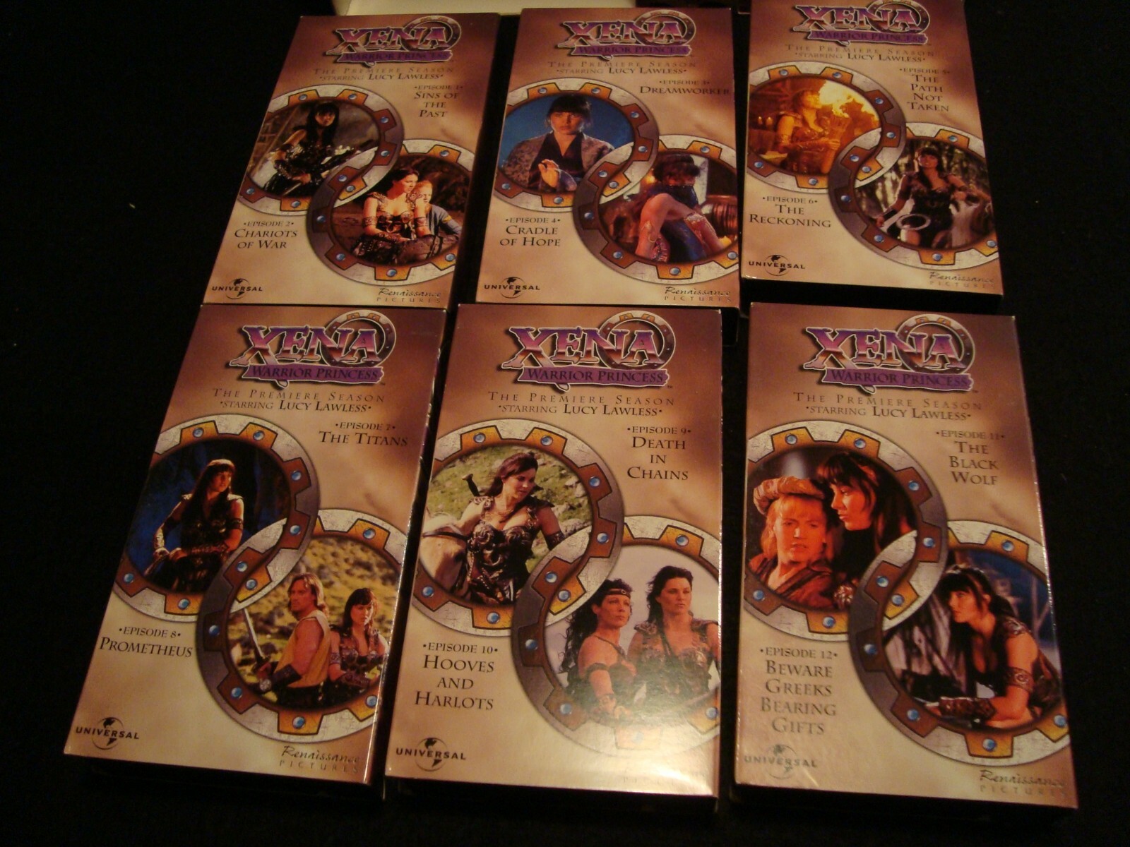Xena Warrior Princess Season 1 VHS 12 Tapes, 24 eps Used eBay