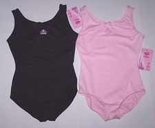 Capezio Disney Princess Leotard Bodysuit Tank Tiara Rhinestone New Girl