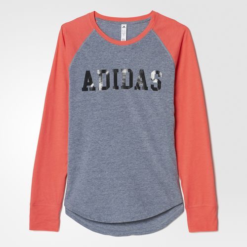 Женская футболка Adidas Graphic Tee Серая / красная Adidas Speedx с длинным рукавом, НОВИНКА 