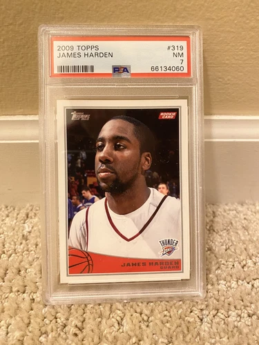 2009 Topps Thunder Clippers James Harden Rookie RC #319 PSA 7 NM